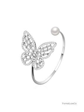 Rhinestone Cuff Bracelet for Women Wedding Prom Jewelry Gold Bangle